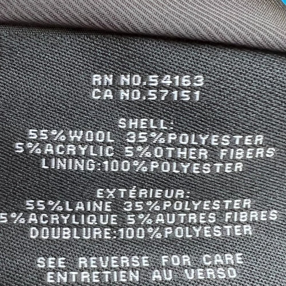 Cole Haan Signature Wool-Blend Wrap Coat in Charcoal Size L - Picture 7 of 12